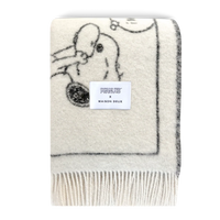 Peanuts Blanket Comic Doughnut White Black